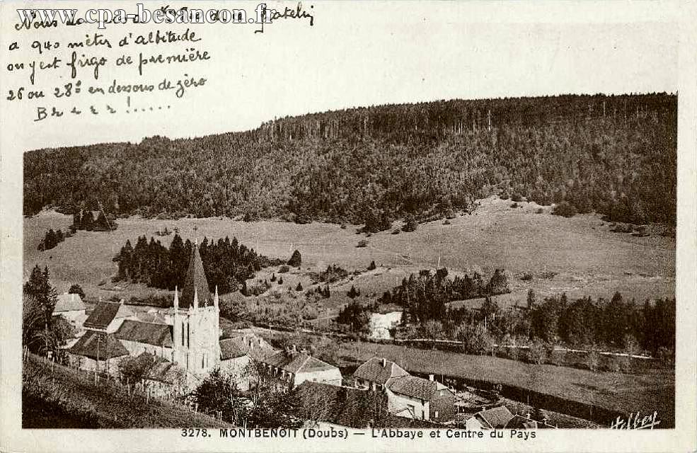 3278. MONTBENOIT (Doubs) - L'Abbaye et Centre du Pays